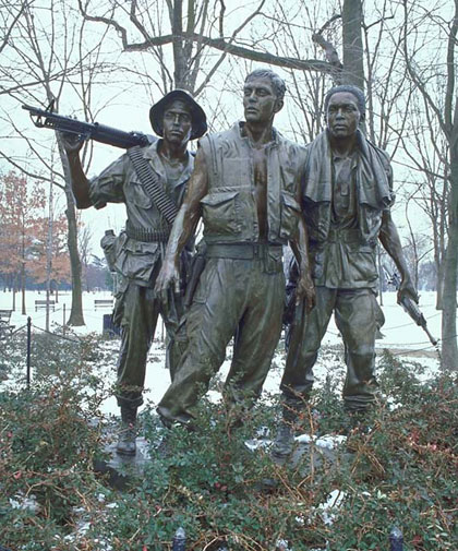 Three Servicemen statue by Frederick Hart at the Vietnam Veterans Memorial