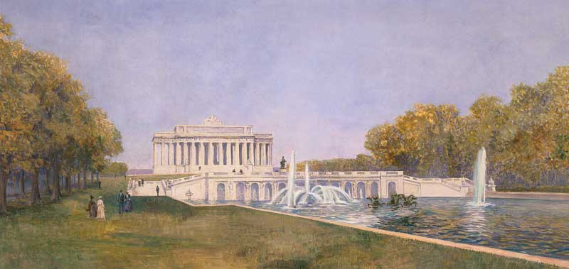 McMillan Commission plan for the Lincoln Memorial